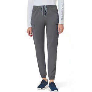 Carhartt Women’s Rugged Flex Peak Cargo Jogger Scrub Pant Medium Pewter EUC
